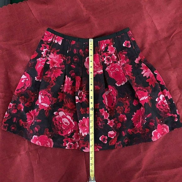 GAP Floral Inverted Pleats A-Line Mini Skirt 4 - Picture 11 of 12